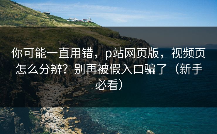 你可能一直用错,p站网页版,视频页怎么分辨?别再被假入口骗了(新手必看) 你可能一直用错,p站网页版,视频页怎么分辨?别再被假入口骗了(新手必看)