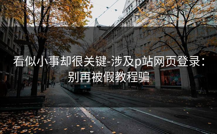 看似小事却很关键-涉及p站网页登录：别再被假教程骗